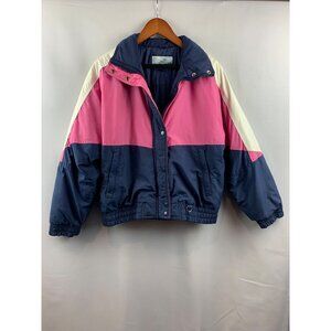 Women's Fieldmaster Blue & Pink Puffer Jacket Size M